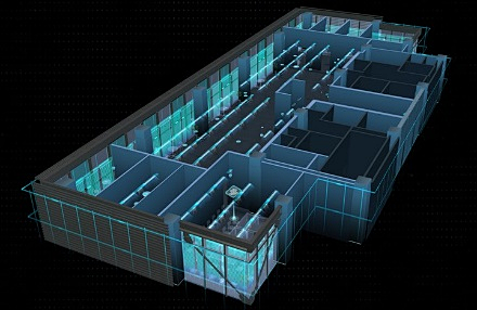 BIM系統全覆蓋，三維直觀展示醫院建筑、BA、環境等多項信息，實現建筑及設備進行全生命周期的管理